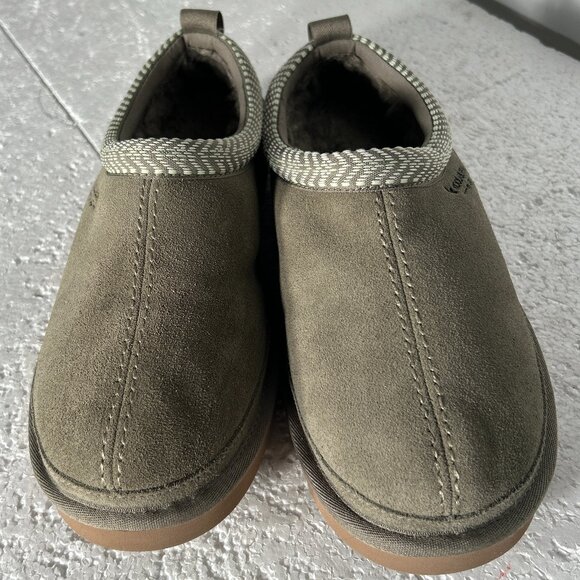 Koolaburra UGGS Burree SZ 9 Platform Clog Limewash Neutral Comfort Street Style - Picture 5 of 10